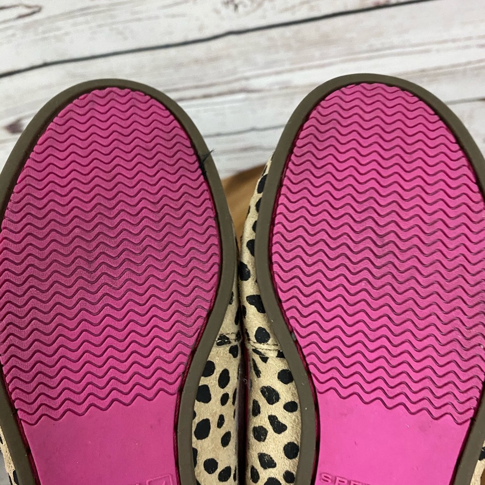 Sperry Top-Sider Audrey Leopard Pink Boat Shoe - Picture 6 of 8